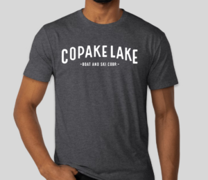 T-Shirt Grey, </br>Copake Lake Boat & Ski